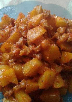 Foto resep Balado kentang protein nabati