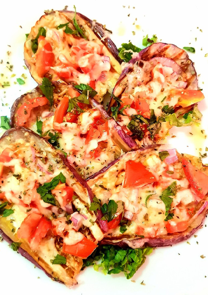 Una foto de 🤤Pizzaiola de berenjena 🤤