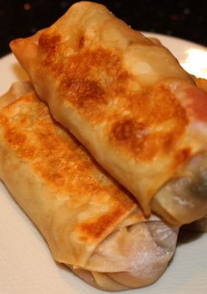 A picture of Baked Veggie Egg Rolls.