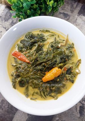 Foto resep Sayur santan daun singkong pedas