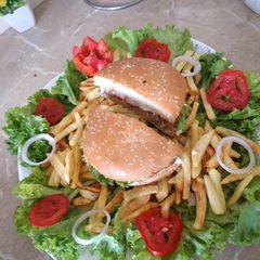 A picture of Jambo Beef Burger.