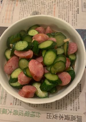 小黃瓜炒香腸🥒 的食譜成品照片