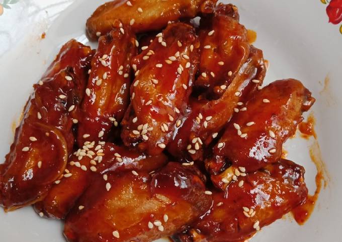Resep: Korean Chicken Wings Yang Sederhana