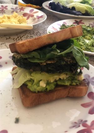 Una foto de Hamburguesa vegetariana