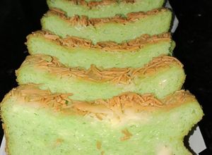 Foto resep Bolu Pandan Keju DEBM