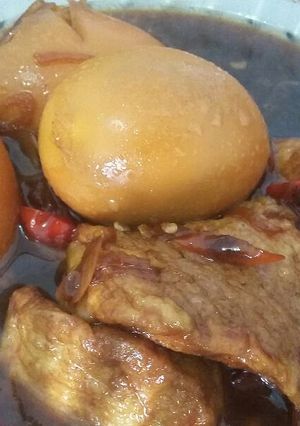 Foto resep Semur Kecap Tahu & Telor Pedas