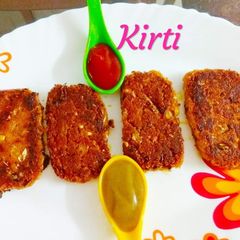 A picture of Chana Veggie tawa fry CUTLETS.