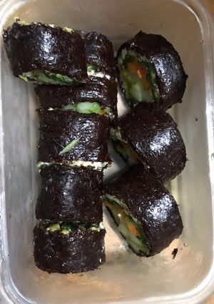 Hình của món Kimbap khoai lang.
