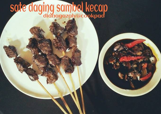 Resep Sate Daging Sambal Kecap Anti Gagal