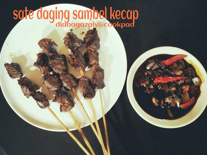 Resep Sate Daging Sambal Kecap Anti Gagal