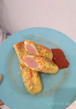 Foto resep SOSTEL (sosis telur) Home Made