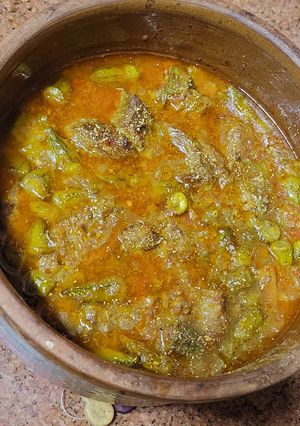 صورة لوصفة طاجن بامية سريع