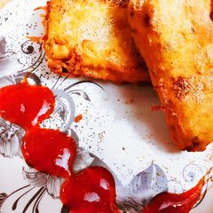 A picture of Crispy Bread pakora.