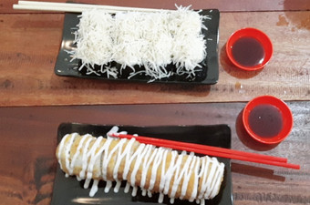 Resep Sushi salmon spicy cheese dan crispy salmon roll yang Sempurna