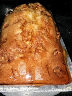 A picture of Banana butterscotch loaf.