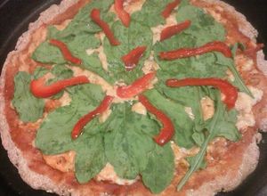 Una foto de Pizza vegana facilísima