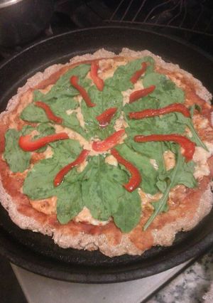 Una foto de Pizza vegana facilísima