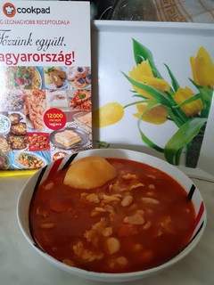 Fejtett bableves recept fotója