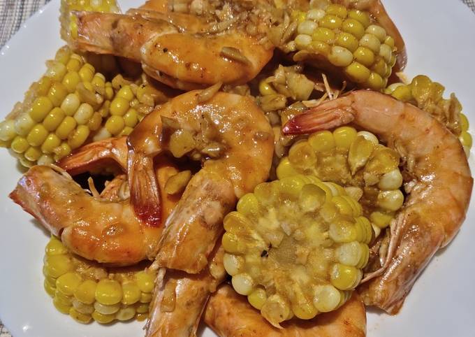 Recipe of Super Quick Homemade Shrimp with Corn