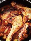 Coscia di pollo al forno con patate