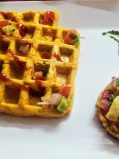 A picture of Waffle pancake.