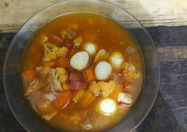Resep Sup merah pembangkit selera makan yang Enak Banget