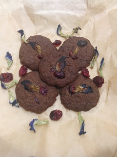 Foto resep 15. Cookies Gandum Bunga Telang