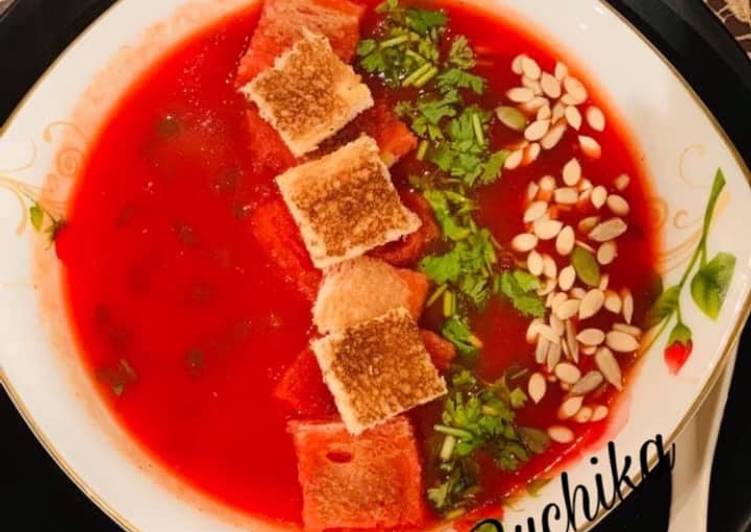 Recipe of Quick Tomato Beetroot soup