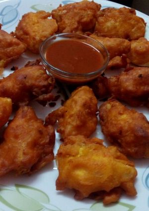 A picture of Easy and quick egg pakoda.