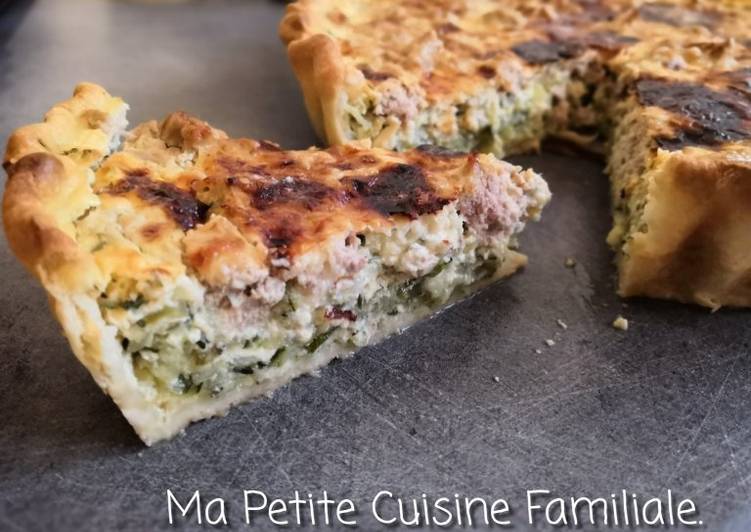 Le moyen le plus simple a Preparer Parfait Quiche courgette/thon