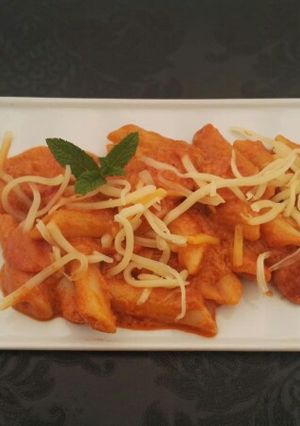 Una foto de Macarrones en salsita Rica Rica