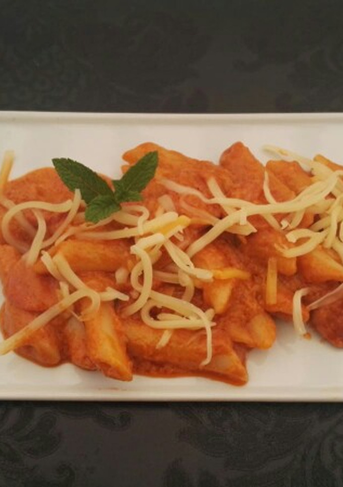 Una foto de Macarrones en salsita Rica Rica
