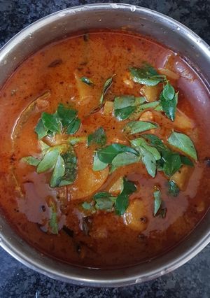 A picture of Maldives prawn curry.