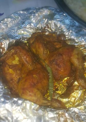 صورة لوصفة دجاج مشوي في الفرن (مبخر)🍗🍗