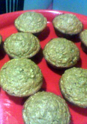 A picture of Whole Wheat Banana Date Oatmeal Muffin.