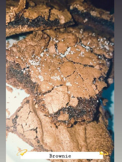 Una foto de Brownie sin manteca