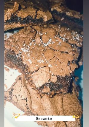 Una foto de Brownie sin manteca