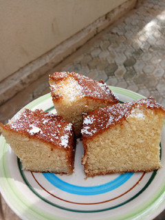 A picture of Semovita Cake -Basbousa.