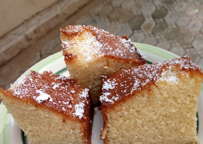 Semovita Cake -Basbousa