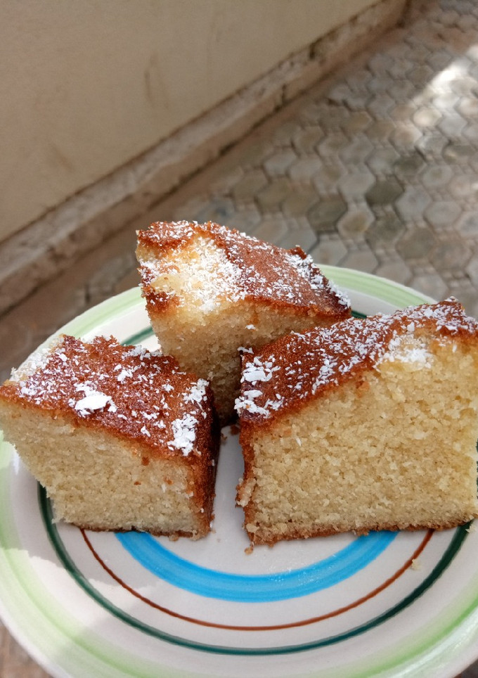A picture of Semovita Cake -Basbousa.