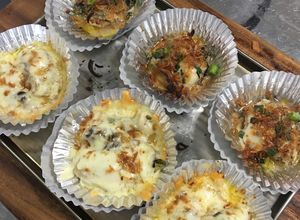 Hình của món Hàu nướng Phô mai & Mỡ hành.