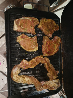 Una foto de Costeleta de cerdo a la parrilla