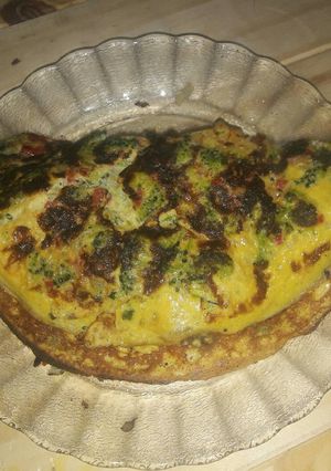 Una foto de Omelette de brócoli