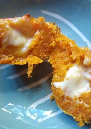 Una foto de Muffins de zanahoria con corazón de queso
