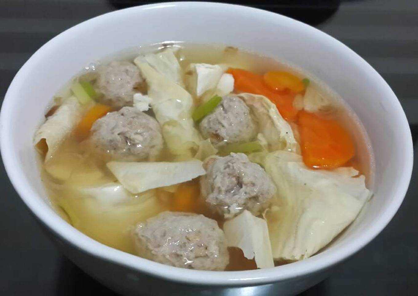Sup Baso babi udang kembang tahu