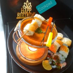 A picture of Pavbhaji Fondue.