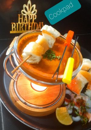 A picture of Pavbhaji Fondue.