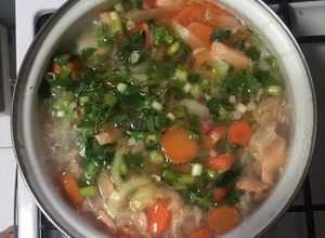 Foto resep Soup Tetelan Salmon