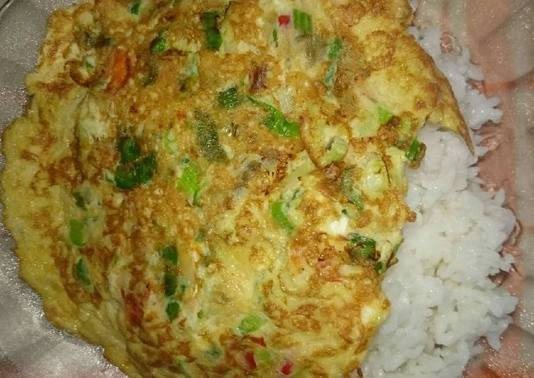 Omelet pedas