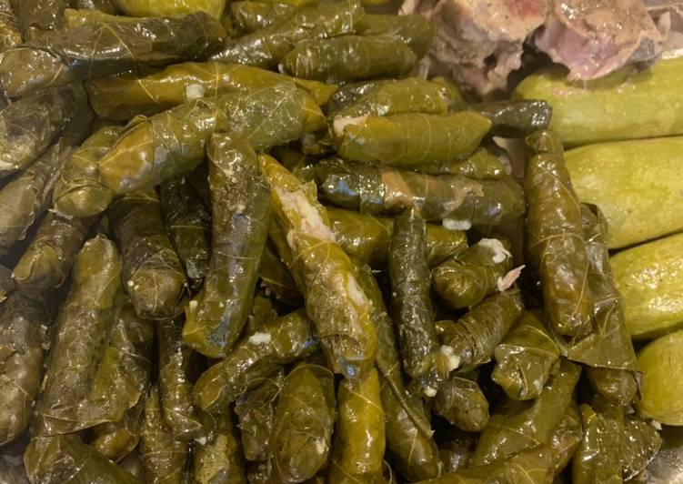 محشي ورق عنب باللحمة